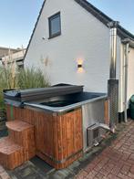 Houten Hot Tub met Geïntegreerde Houtkachel - Thermowood, Tuin en Terras, Verzenden, Nieuw, Trap