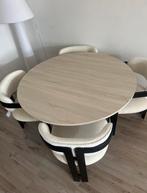 Eettafel, Huis en Inrichting, Tafels | Eettafels, 100 tot 150 cm, Rond, Ophalen of Verzenden, Zo goed als nieuw