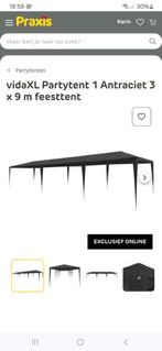 Partytent,  3 x 9m, antraciet, Tuin en Terras, Partytenten, Ophalen, Partytent, Minder dan 4 meter, 8 meter of meer
