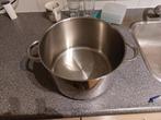 1 grote hoge pan rond 25cm hoogte 16cm, Huis en Inrichting, Keuken | Potten en Pannen, Kookpan of Snelkookpan, Gebruikt, Inductieplaat