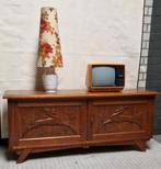 vintage dressoir/retro brutalist meubel, Huis en Inrichting, Kasten | Dressoirs, Ophalen, Gebruikt, Eikenhout