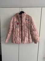 Roze jas met bloemen  Monnalisa- Maat voor 13 jaar, Ophalen of Verzenden, Zo goed als nieuw, Meisje, Jas