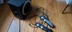 Trust subwoofer (kapot) en 2 speakers, Ophalen of Verzenden, Gebruikt, TRUST