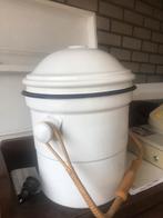 Emaille draagbare toilet emmer antiek vintage, Ophalen, Zo goed als nieuw