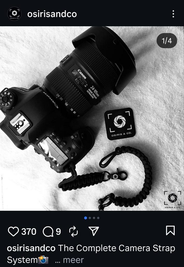 Osiris& Co Camera Strap Systeem - Paracord Polsband & Leash, Audio, Tv en Foto, Fotografie | Fototassen, Nieuw, Overige typen