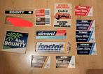 14 vintage stickers snoep kauwgom Isostar Bounty stimorol, Ophalen of Verzenden, Zo goed als nieuw, Overige typen