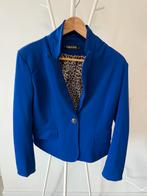 Nana love blazer jasje. Blauw met goude knopen. Panter print, Kleding | Dames, Ophalen of Verzenden, Zo goed als nieuw, Blauw
