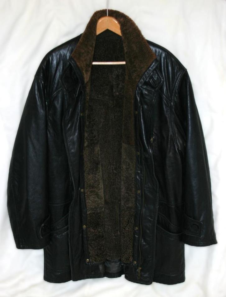 Yves Saint Laurent YSL Zwarte Leren Jas vanaf €240, Kleding | Heren, Jassen | Winter, Zo goed als nieuw, Maat 52/54 (L), Zwart