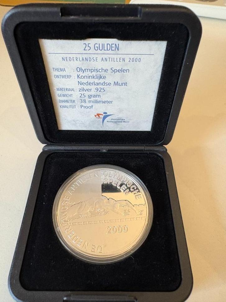 25 gulden Nederlandse Antillen 2000 – Olympische spelen pr, Postzegels en Munten, Munten | Nederland, Losse munt, Overige waardes