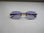 Frenk Diamond Cut Zonnebril 9k Goud, Overige merken, Zonnebril, Overige kleuren, Ophalen of Verzenden