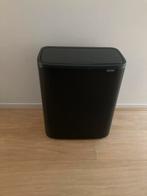 Brabantia Bo Touch Bin Zwart – 2x30L, nette staat, Ophalen, 50 tot 75 cm, 40 liter of meer, Zo goed als nieuw