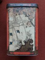 Groot antiek blik Niemeijer's koffie en thee., Verzamelen, Blikken, Ophalen of Verzenden, Gebruikt, Thee