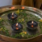 Countryfield Drijfkaarsen set-3 Bollie Large zwart Nieuw!, Huis en Inrichting, Woonaccessoires | Kandelaars en Kaarsen, Overige materialen