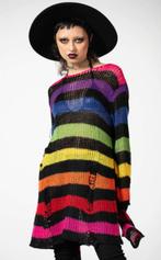 Killstar knit sweater rainbow xxl, Kleding | Dames, Verzenden, Zo goed als nieuw, Maat 46/48 (XL) of groter