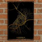 Prachtig vintage bord plattegrond van Harderwijk (20x30cm), Ophalen of Verzenden, Zo goed als nieuw
