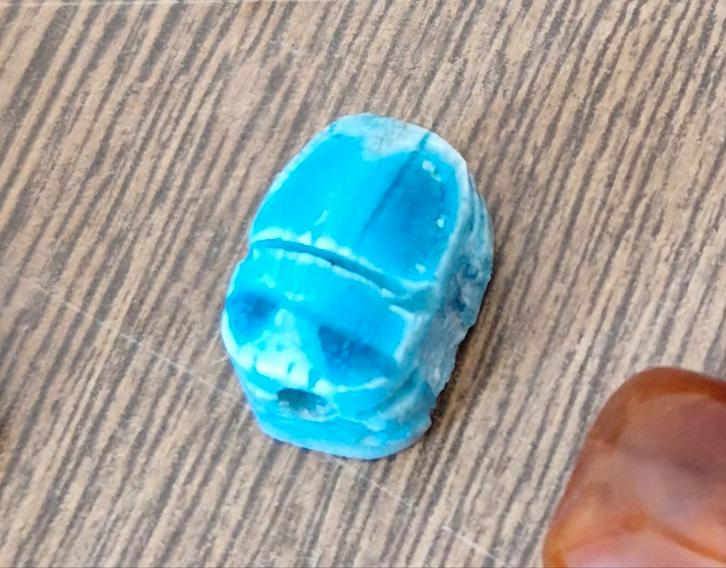 Egyptische Scarabee Bedel, Sieraden, Tassen en Uiterlijk, Bedels, Nieuw, Overige merken, Edelsteen, 1 bedel, Ophalen of Verzenden