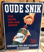 Emaille reclamebord Oude Snik, Adrianus van den Eelaart, Verzamelen, Merken en Reclamevoorwerpen, Ophalen, Zo goed als nieuw, Reclamebord