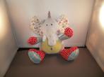 Tiamo olifant 24 cm knisper in 1 oor grijs velours met abc, Kinderen en Baby's, Speelgoed | Knuffels en Pluche, Ophalen of Verzenden