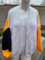 Nieuw handgebreid oversized vest model Bernadette, Ophalen of Verzenden, Nieuw