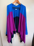 Kyra poncho vest - blauw, paars - one size, Kleding | Dames, Grote Maten, Blauw, Trui of Vest, Ophalen of Verzenden, Zo goed als nieuw