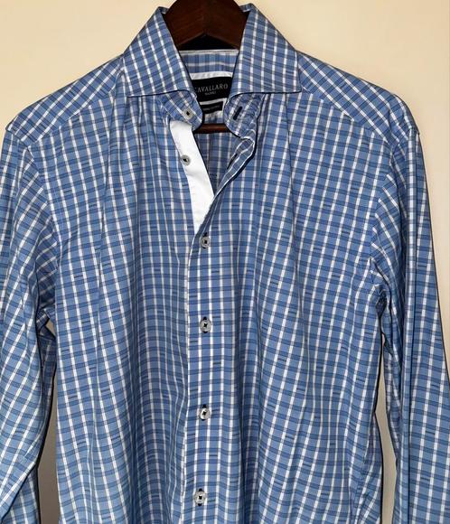 Cavallaro overhemd, Kleding | Heren, Overhemden, Zo goed als nieuw, Halswijdte 39/40 (M), Blauw, Ophalen of Verzenden