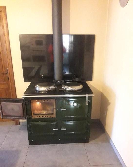 Esse Cooker 990 houtgestookt fornuis met glasdeur, Witgoed en Apparatuur, Fornuizen, Zo goed als nieuw, Vrijstaand, Gas, 5 kookzones of meer