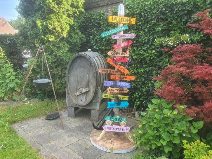 Ibiza carribean tiki etc handgemaakt wegwijsborden, Huis en Inrichting, Woonaccessoires | Overige, Nieuw, Ophalen of Verzenden