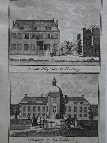 gravure oude huis orangerie dukenburg nijmegen, C.Pronk 1731 beschikbaar voor biedingen