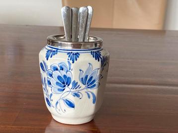 Delfts blauw lepelvaasje - vintage beschikbaar voor biedingen
