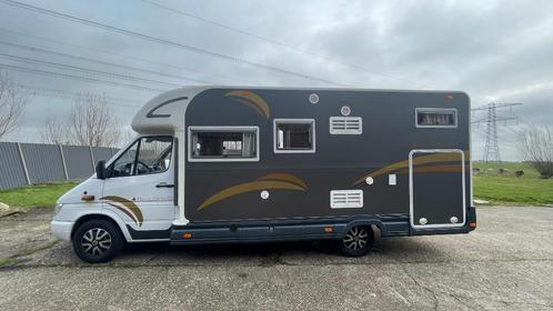 Mercedes Sprinter 316CDI, 5 cyl 170PK, 2003, 6 pers, Caravans en Kamperen, Campers, Particulier, Half-integraal, tot en met 4
