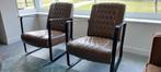 Fauteuil, 2x, gratis af te halen, Huis en Inrichting, Fauteuils, Ophalen, Gebruikt, 75 tot 100 cm, Leer