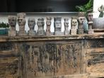 Oude Java houtsnijwerk beeldjes Indonesie snijwerk beeld, Antiek en Kunst, Ophalen of Verzenden