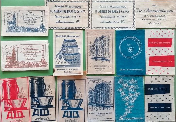 Amsterdam gesorteerd op A 120, Verzamelen, Suikerzakjes, Verzenden