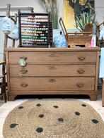 Antieke commode groot vontage ladekast dressoir linnenkast, Ophalen, 150 tot 200 cm, Zo goed als nieuw, 3 of 4 laden