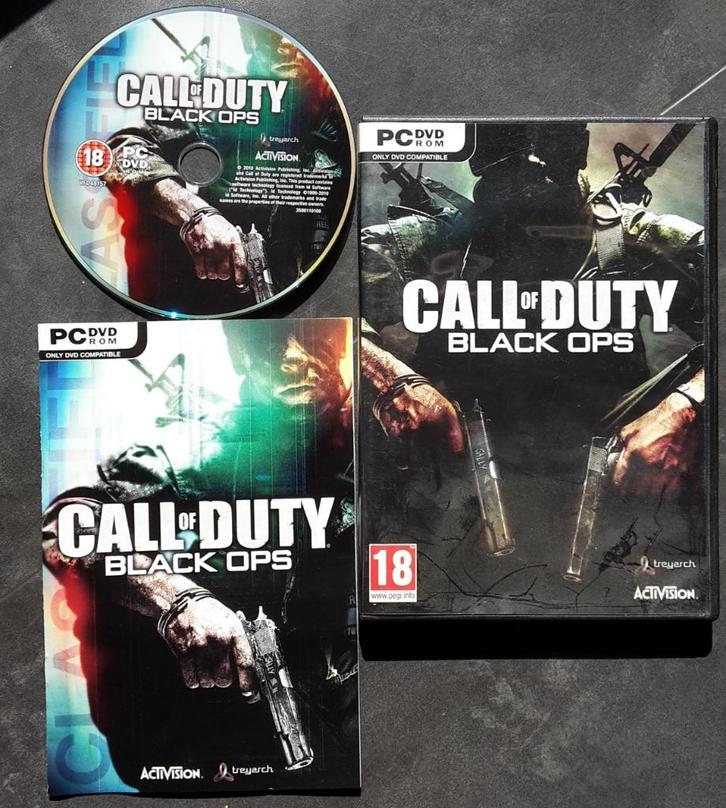 PC Game - Call of Duty Black Ops - DVD ROM, Spelcomputers en Games, Games | Pc, Zo goed als nieuw, Shooter, 1 speler, Vanaf 18 jaar