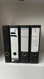 4 zwarte ordners mappen, Ophalen of Verzenden, Zo goed als nieuw