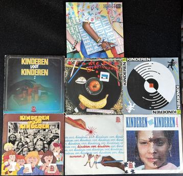 7 LP's Kinderen voor Kinderen (ook per stuk te koop) beschikbaar voor biedingen