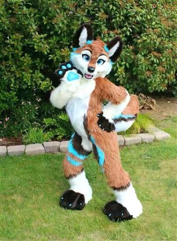 Hond Fursuit Honden Furry Suit Fur Suit Pak Harig Cosplay beschikbaar voor biedingen