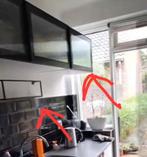 Bovenkasten keuken ZGAN, Huis en Inrichting, Keuken | Keukenelementen, Zwart, Ophalen of Verzenden, Zo goed als nieuw, Minder dan 100 cm