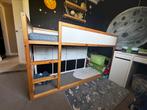 IKEA Kura keerbaar bed wit/grenen 90x120cm, inclusief matras, Kinderen en Baby's, Kinderkamer | Stapelbedden en Hoogslapers, Ophalen