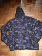 Stoere gewatteerde Jas / jack ( L ) Blauw camouflage print, Kleding | Heren, Jassen | Winter, Maat 52/54 (L), Blauw, Ophalen of Verzenden