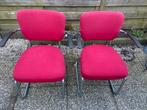 2 buisframestoelen van Ahrend, type De Cirkel €125, Huis en Inrichting, Stoelen, Ophalen, Twee, Zo goed als nieuw, Metaal