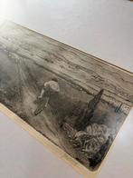 Lithografie of Ets/gravure?  van J. De Graaf - Fietser, Ophalen of Verzenden