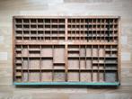 Originele houten letterbak gebruikt door drukkerij, Ophalen of Verzenden