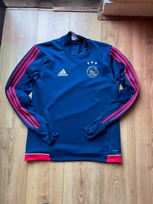Sweatshirt Ajax, Kleding | Heren, Sportkleding, Zo goed als nieuw, Voetbal, Maat 48/50 (M), Blauw, Verzenden