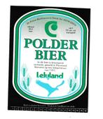 Bieretiket PolderBier - Friese Brouwerij Sneek-, Ophalen of Verzenden, Gebruikt, Overige typen, Overige merken