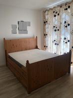IKEA tweepersoonsbed houten bed 160 x 200 cm, Huis en Inrichting, Ophalen, Gebruikt, Bruin, Tweepersoons