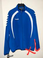 Hummel trainingsjasje xl blauw, Kleding | Heren, Ophalen, Blauw, Maat 56/58 (XL), Zo goed als nieuw