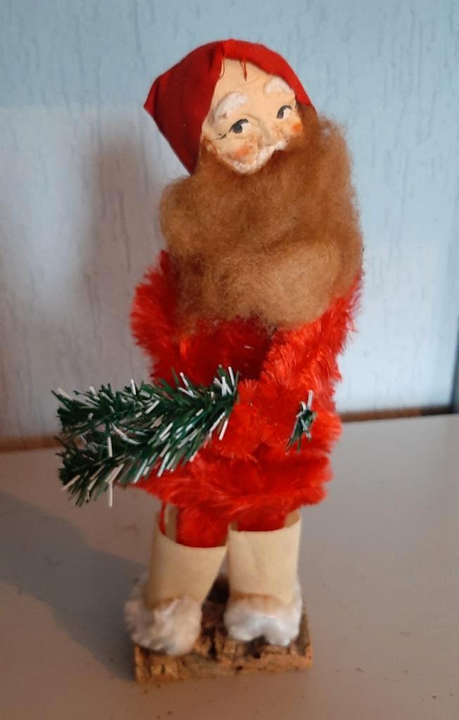 Scandinavische chenille kerstman, Diversen, Kerst, Gebruikt, Ophalen of Verzenden