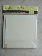 NIEUW set gekleurde KAARTEN dubbel ENVELOP vierkant papier, Ophalen of Verzenden, Nieuw, Overige thema's, Blanco kaart of Basiskaart